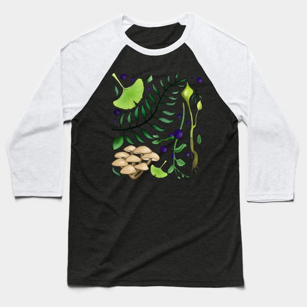 flora Baseball T-Shirt by locheerio
